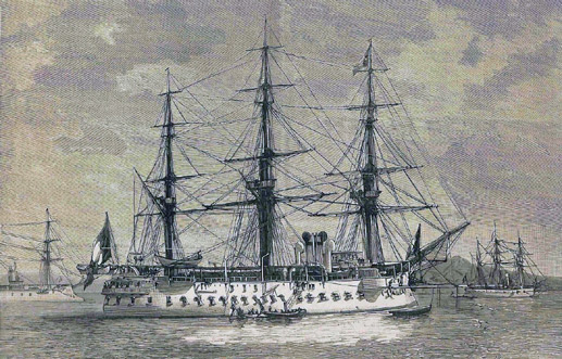 Le Bayard - Cuirassé français de l'Amiral Courbet