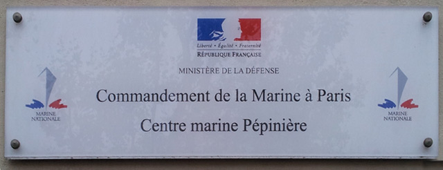 Plaque du Centre Pépinière
