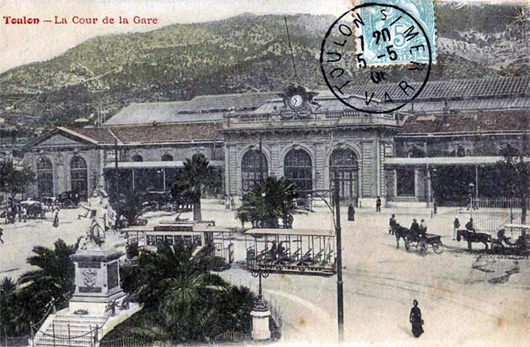 La gare de Toulon est mise en service en 1859
